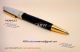 Perfect Replica Montblanc Meisterstuck Stainless Steel Clip Black And Gold Ballpoint Pen (4)_th.jpg